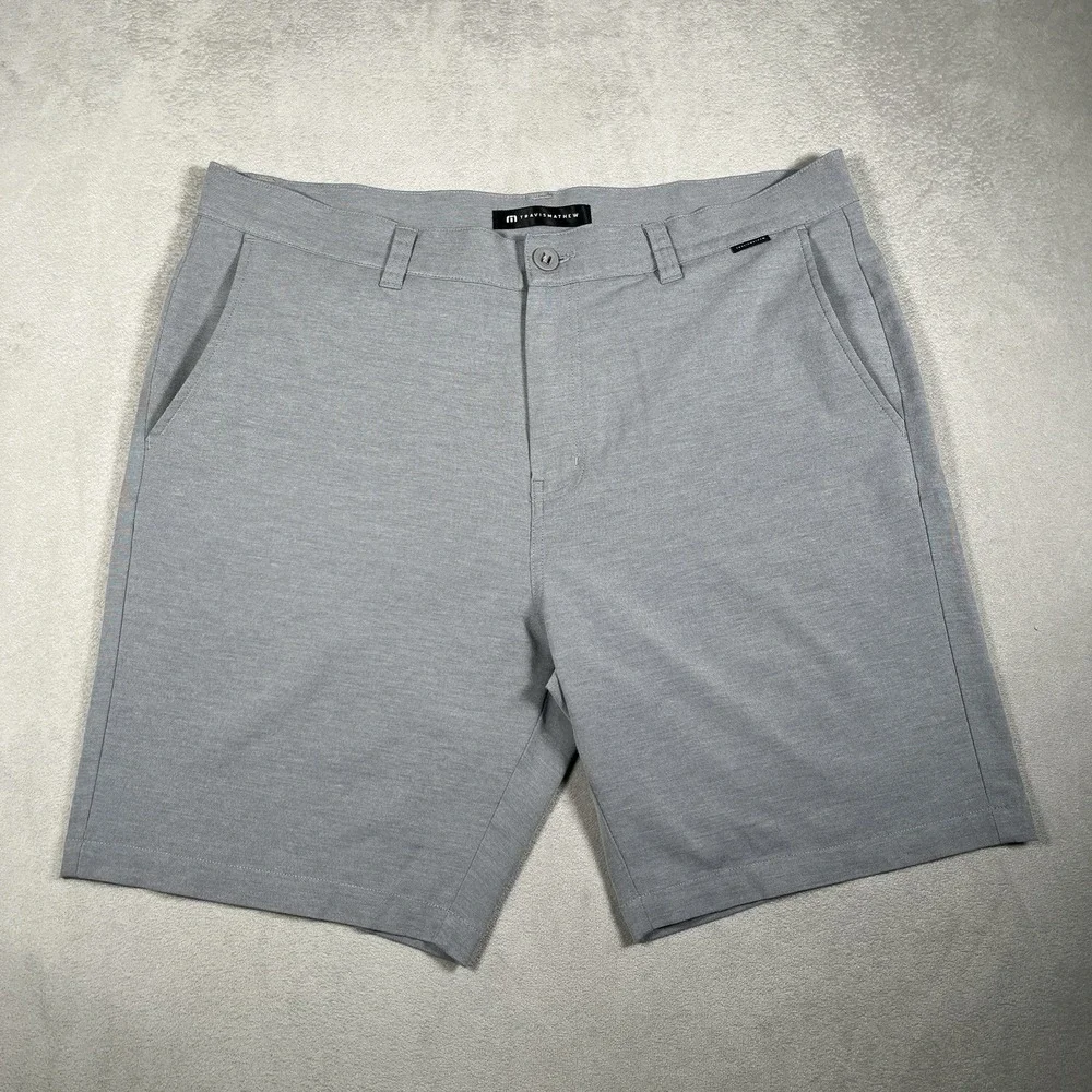 Travis Mathew Men's 38 Chino Golf Shorts *Lot 2 Stretch Performance Flat Front